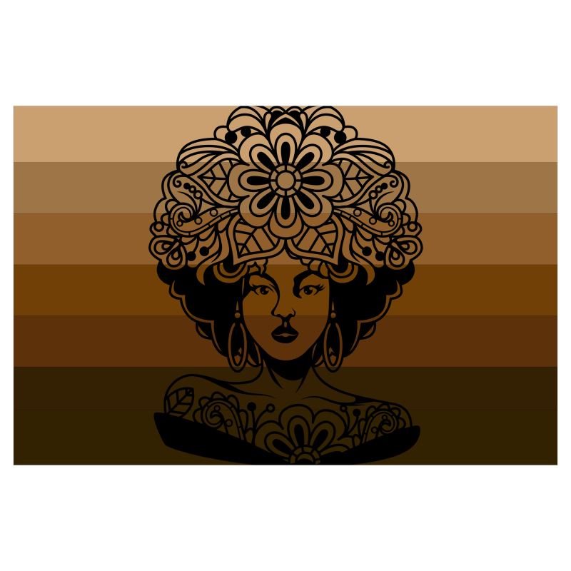 God is a beautiful black woman - Flag